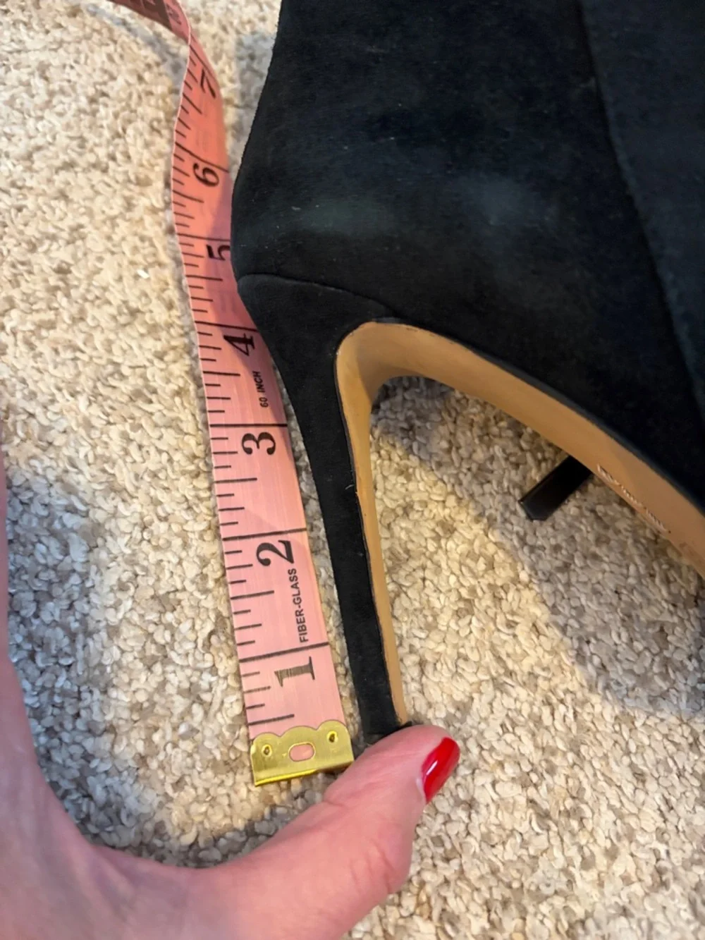 Vince Camuto Lorenza Black Suede Bootie, 8